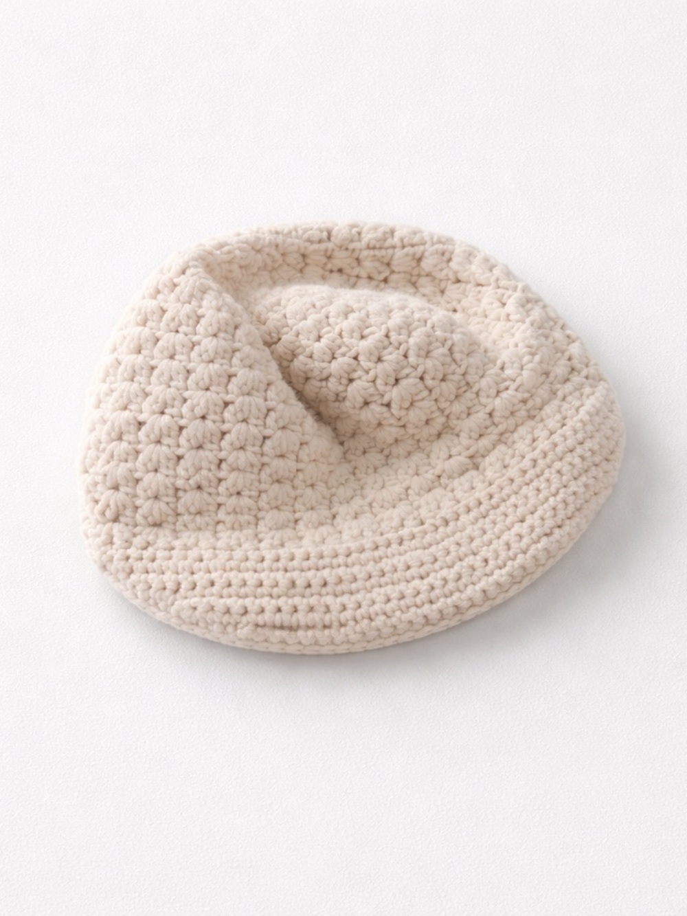 Kids Wool Rabit Talbots Cream Knit Hat